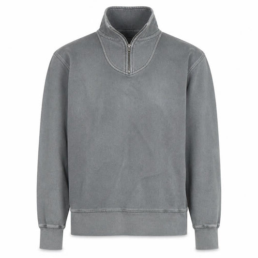 American Eagle Mens XS Grey 1/4 Zip Sweatshirt