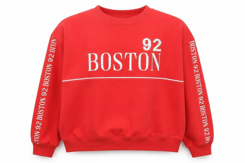 New Look Girls Red Graphic Boston Sweatshirt 14-15 Years