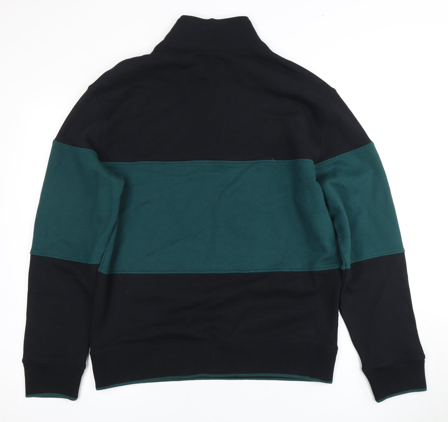 Marks and Spencer Men's Black Green M Sweatshirt Zip