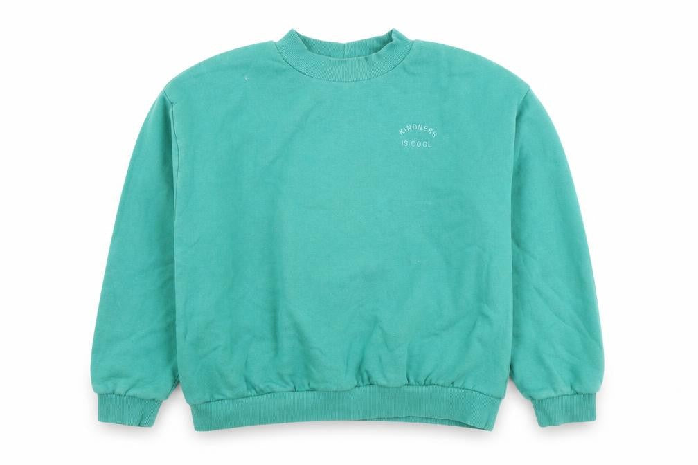 Next Girls Green 13 Years Pullover Sweatshirt Mock Neck