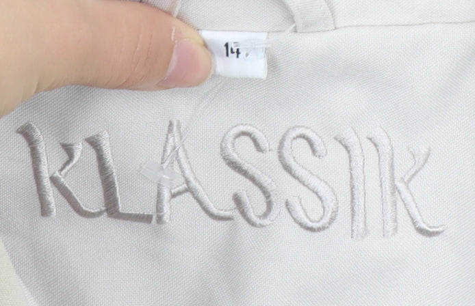 Klassik Women's Coat Beige Size 14 Long Polyester