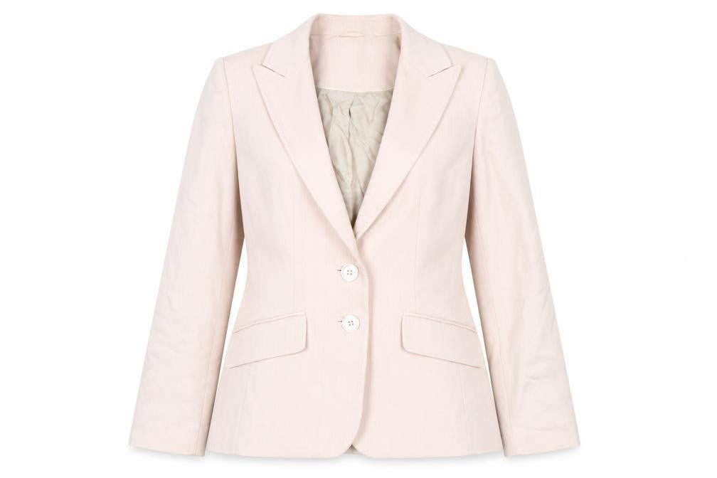 Next Women's Ivory Blazer, Pinstripe, Regular Fit