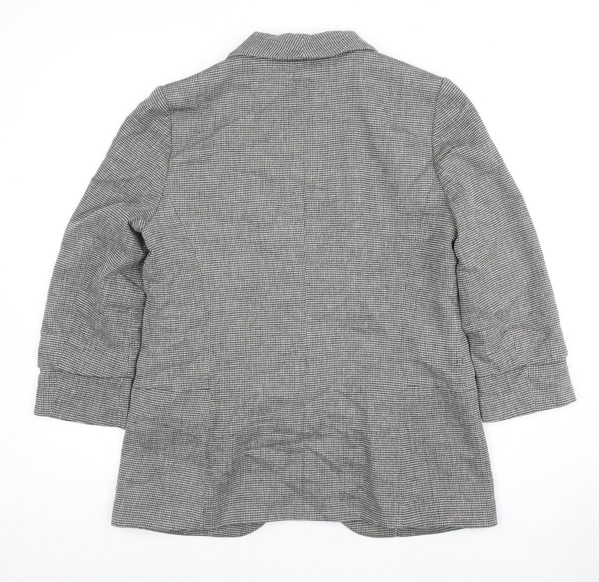 Next Women's Grey Check Blazer Size 14 Lined