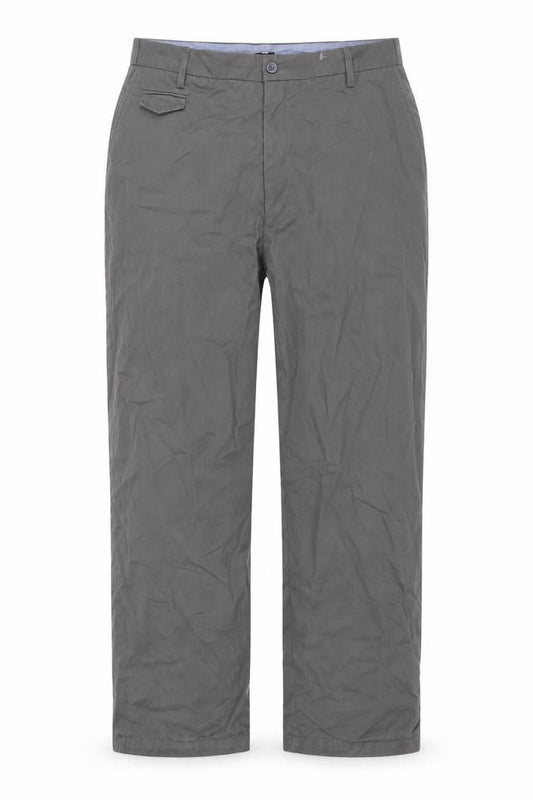Pegasus Men's Grey Trousers, Size 30, Button Closure