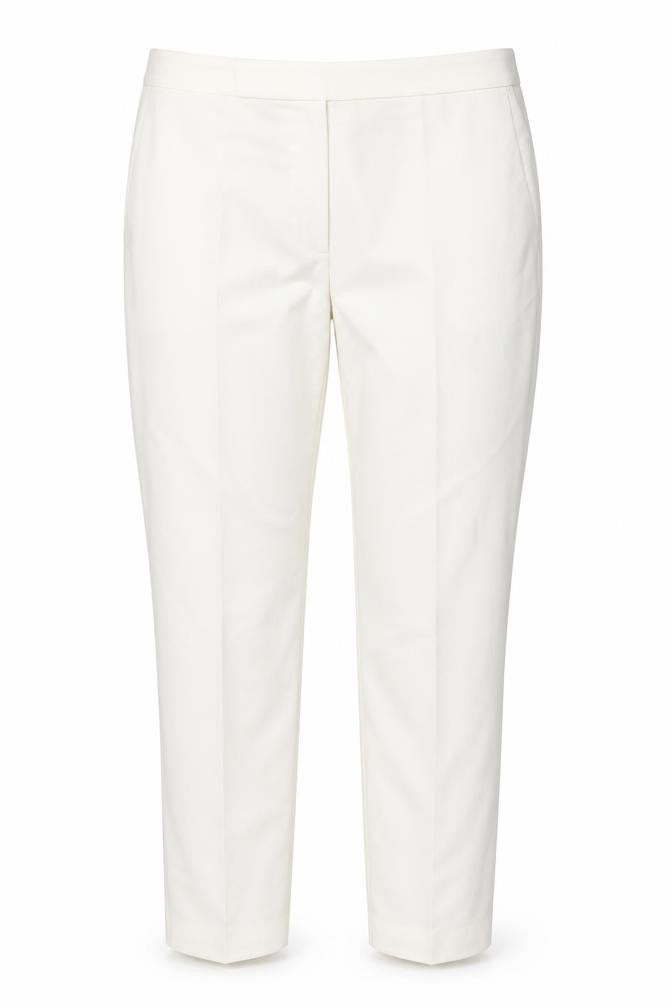 Zara Women's Ivory Trousers, Size L, Cotton Blend