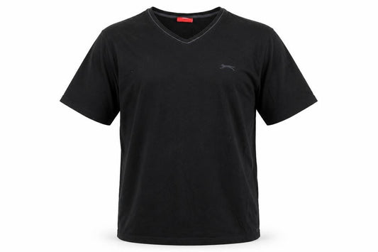 Slazenger Men's Black XL V-Neck Logo T-Shirt