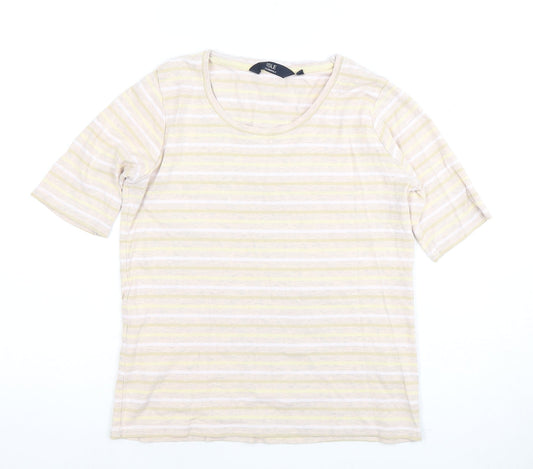 Isle Essentials Women's Multicoloured Striped T-Shirt S