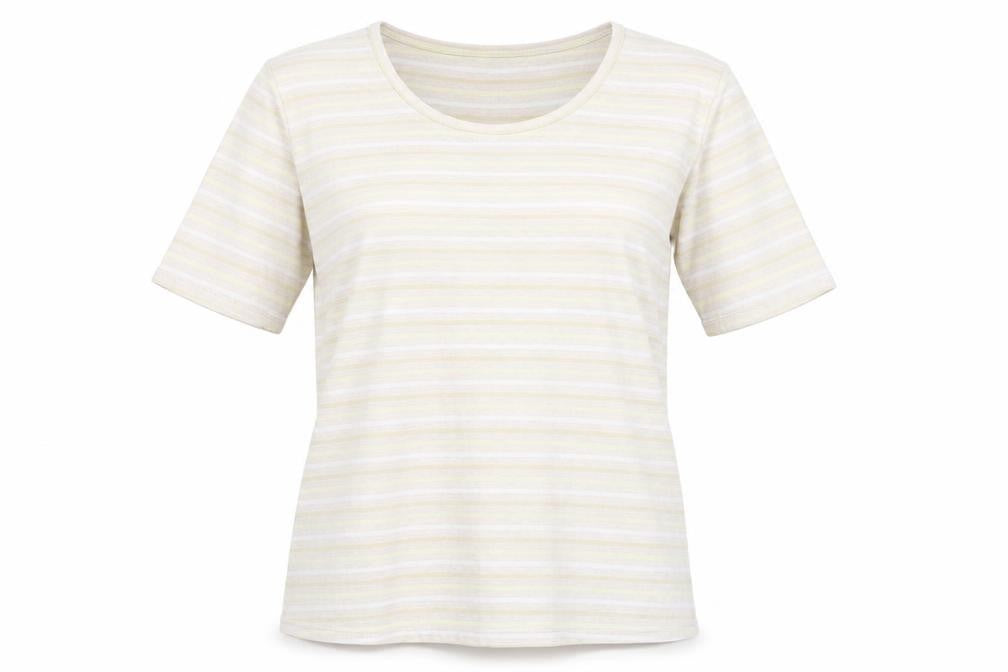 Isle Essentials Women's Multicoloured Striped T-Shirt S