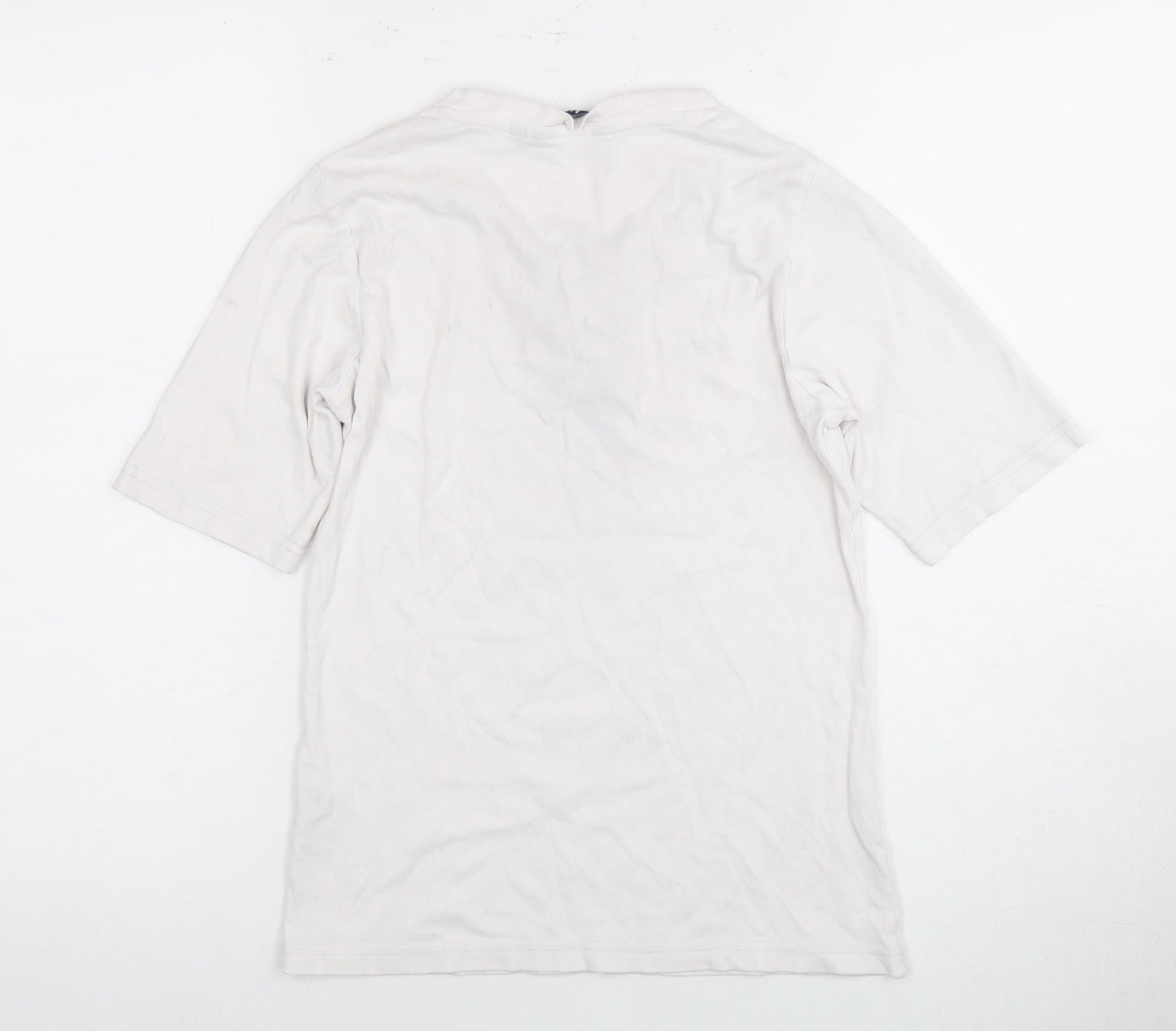 Isle Women's White Lace-Up T-Shirt Size 10-12