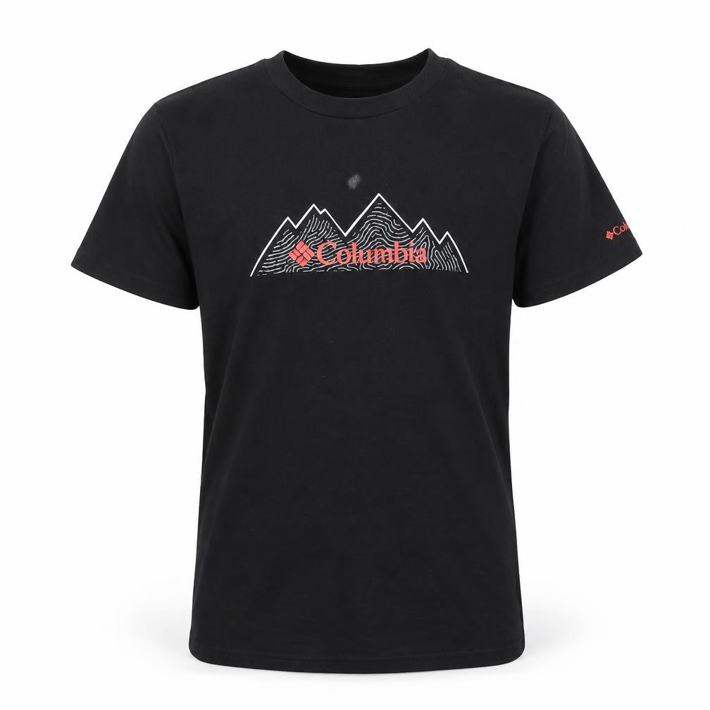 Columbia Boys Black Graphic Print T-Shirt 12-13 Years