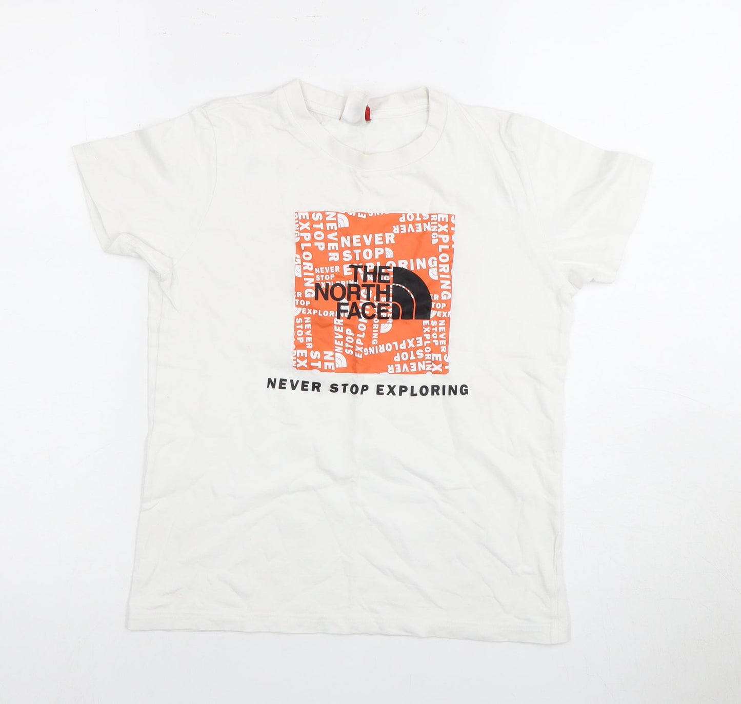 The North Face Unisex Kids White T-Shirt L Graphic Logo
