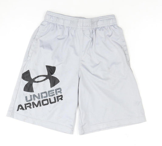 Under Armour Boys Grey Athletic Shorts Size M