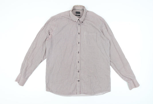 Bruun & Stengade Men’s Multicoloured Striped Shirt 16.5