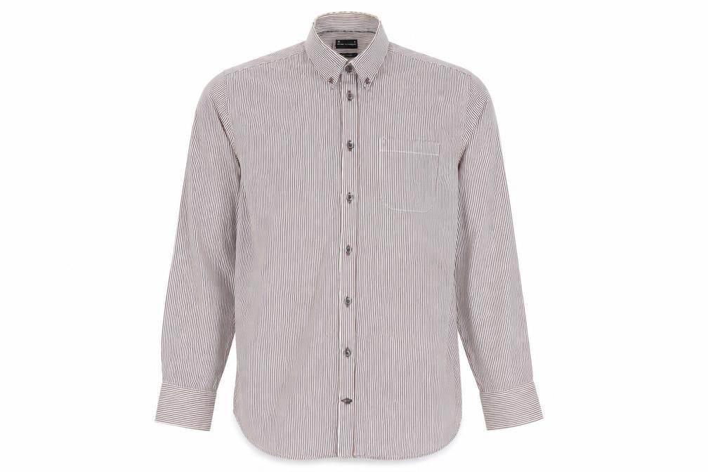 Bruun & Stengade Men’s Multicoloured Striped Shirt 16.5
