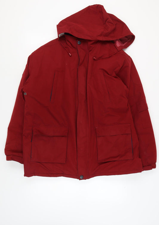 Weatherguard Men's Red XL Parka Hooded Jacket