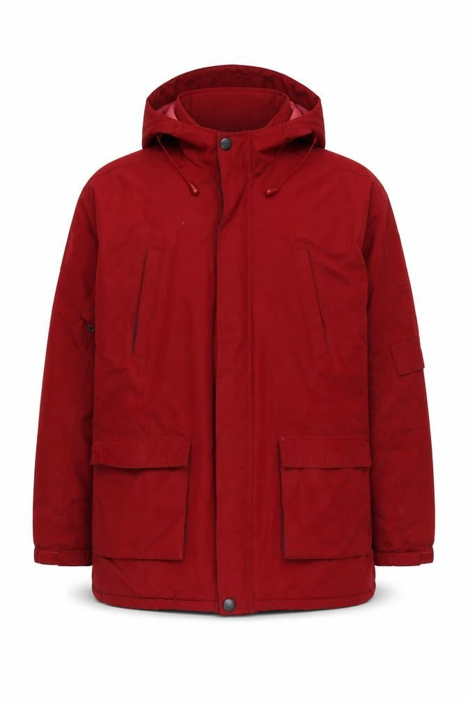 Weatherguard Men's Red XL Parka Hooded Jacket