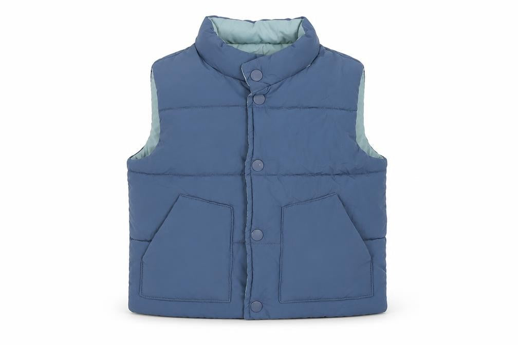 Zara Blue Unisex Baby Puffer Jacket 12-18m Casual Cosy