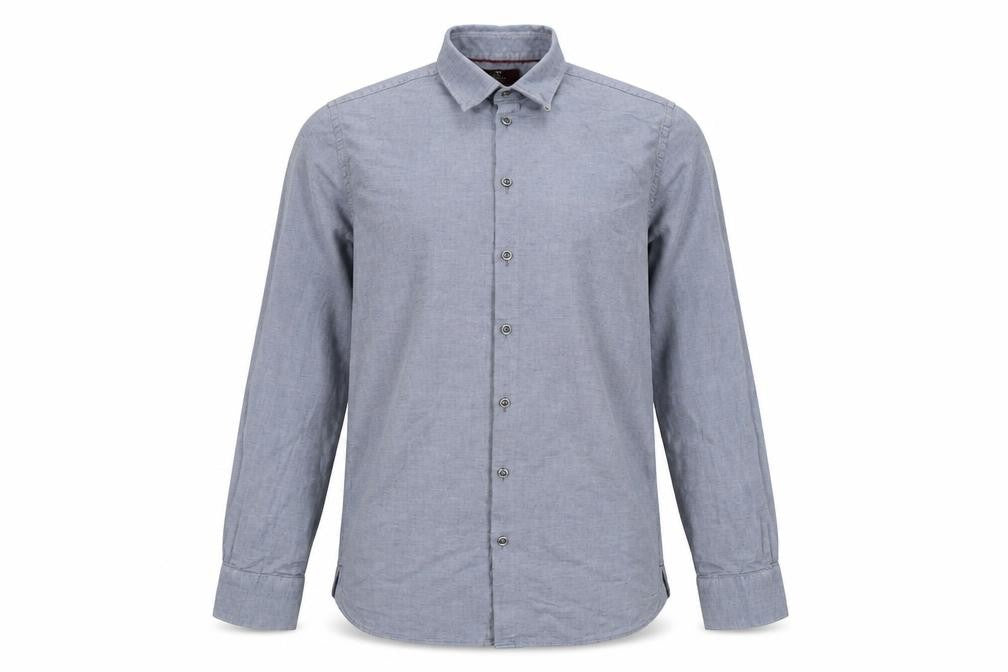 Marks & Spencer Grey Men's Long Sleeve Shirt, 16