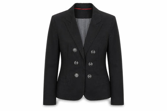 Laura Ashley Women's Black Double-Breasted Blazer UK 8