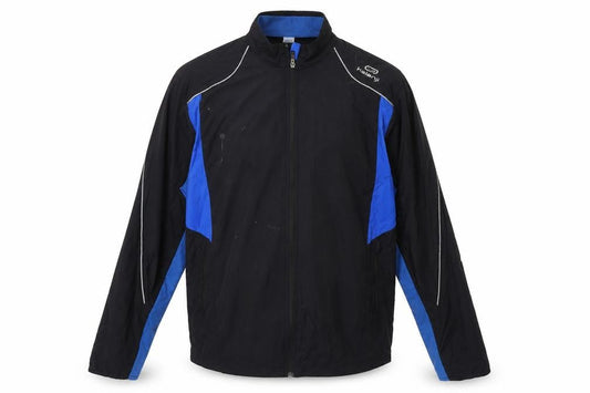 Kalenji Men's XL Black/Blue Track Jacket Reflective