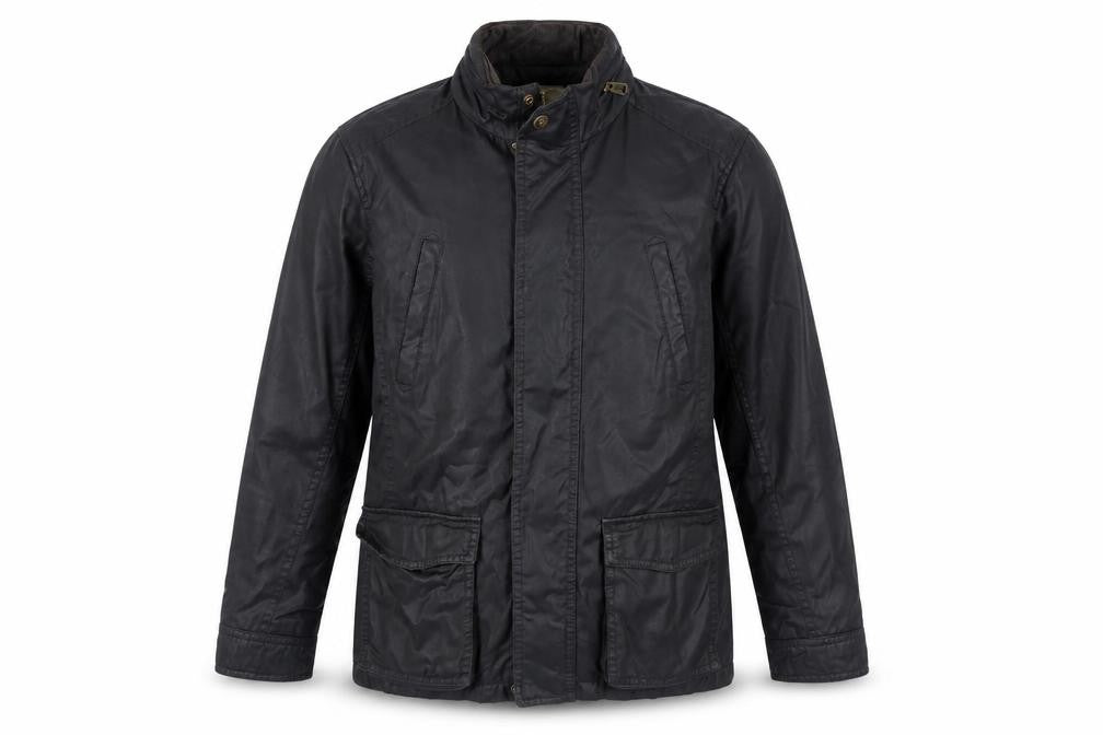 John Lewis Men’s Black Jacket Large Button Zip Casual