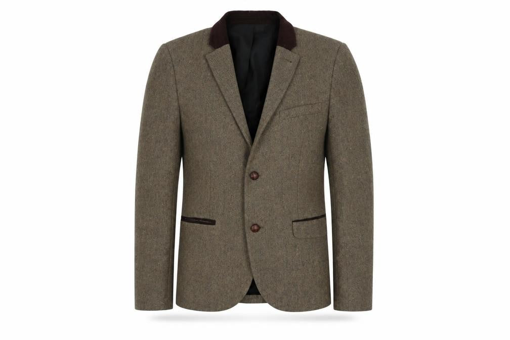 Topman Men's Brown Single-Breasted Blazer 40