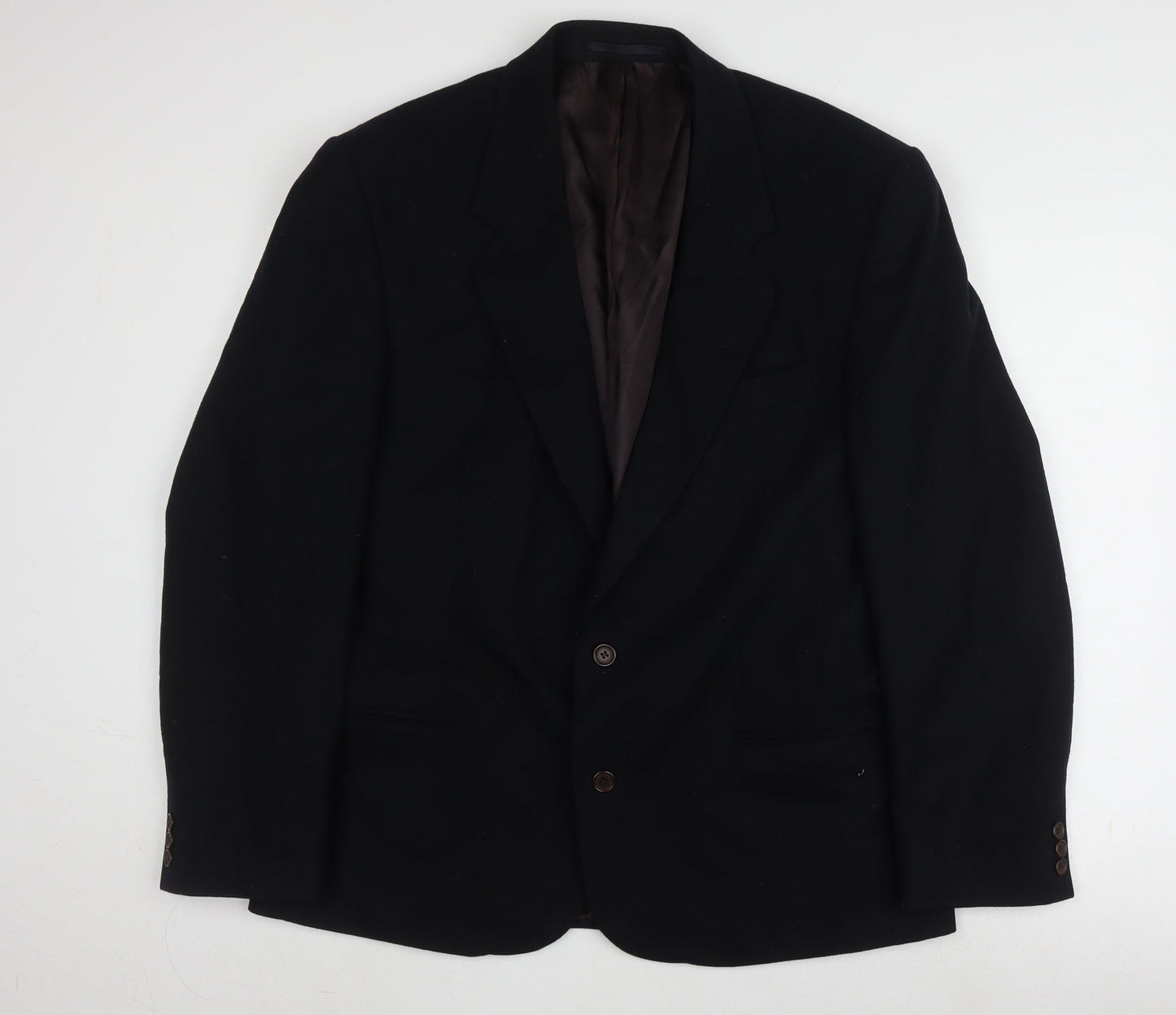 Next Men's Black Long Wool Blazer 42L