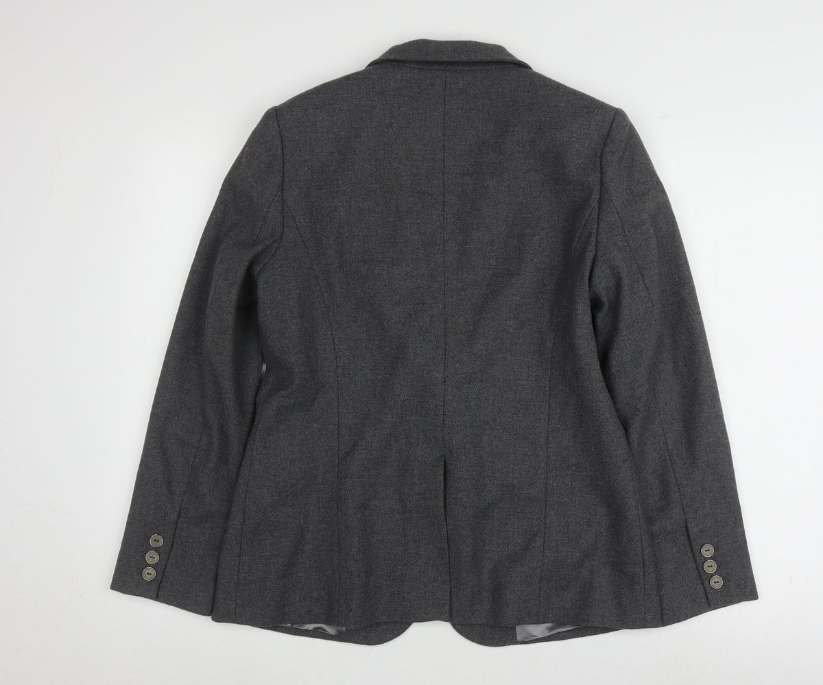 Viyella Women’s Grey Blazer Size 10 Regular Fit