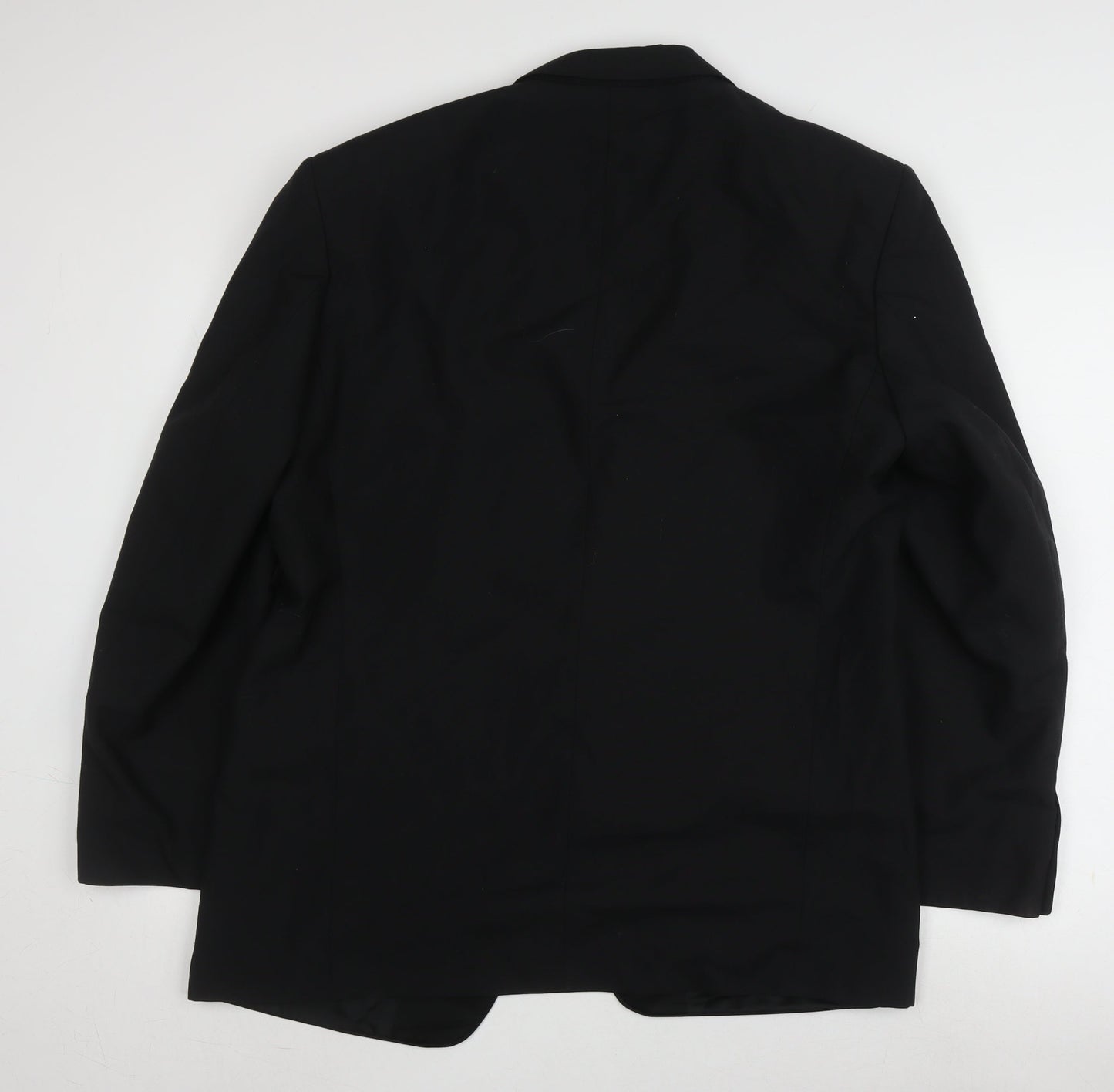 St Michael Men's Black Tuxedo Blazer, 42R, Polyester Wool