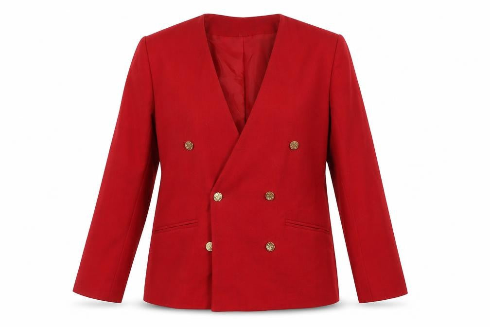 Fiorella Women's Red Wool Blazer, Size 14
