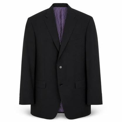 Greenwoods Black Men's Blazer, Single-Breasted, Size 42L