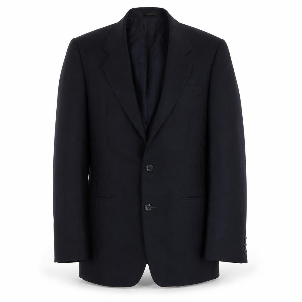 Modena Men's Black Blazer, Size 38R, Two-Button Formal
