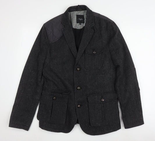 Method London Men's Grey Blazer M, Inner Pockets, Autumn