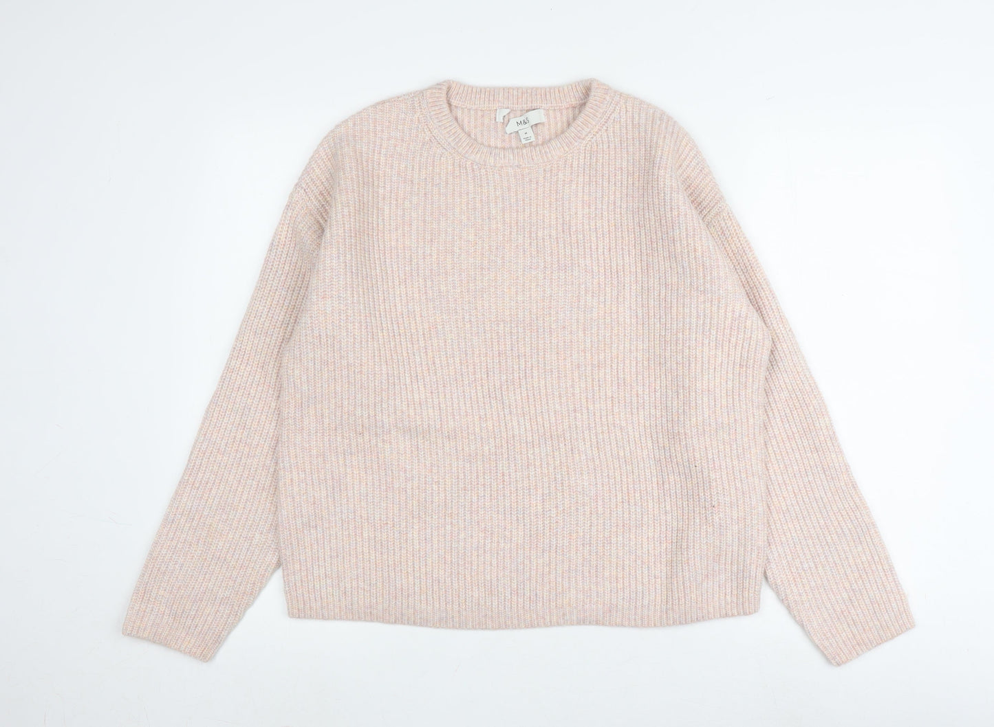 Marks and Spencer Women's Multicoloured Pullover Jumper M