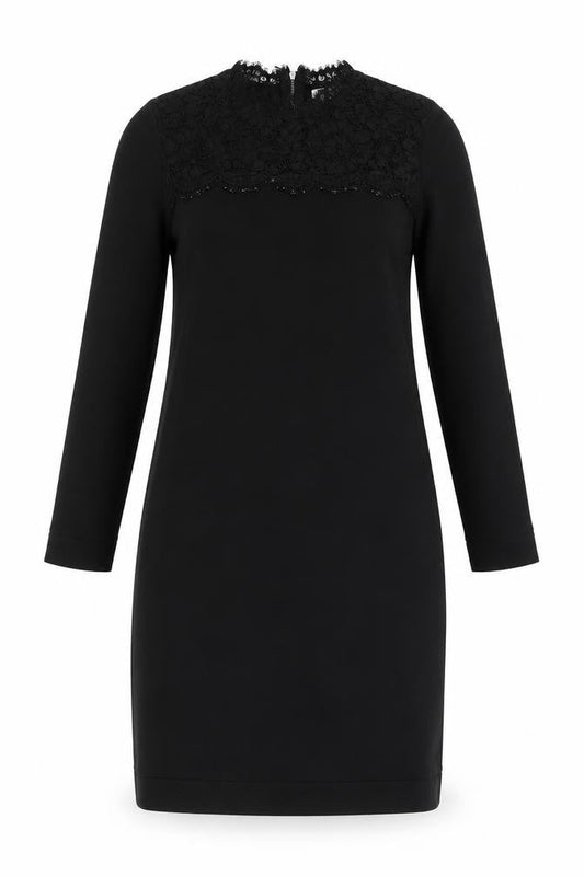 Monsoon Black Women's Dress, Size S, Elegant Lace Zip