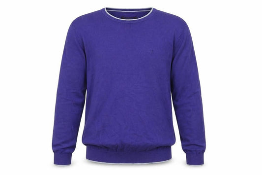 Pierre Cardin Men's Purple Pullover Jumper, M, Cotton