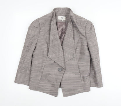 Country Casuals Grey Women Suit Jacket, Size 12, Classic Style