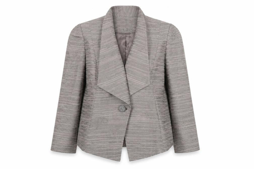 CC Grey Women Suit Jacket, Size 12, Classic Style