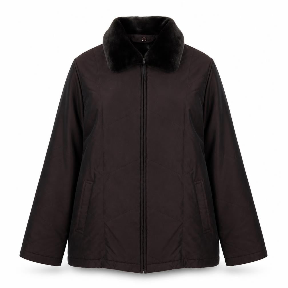 Alexon Women's Brown Mid-Length Classic Jacket, Size 8