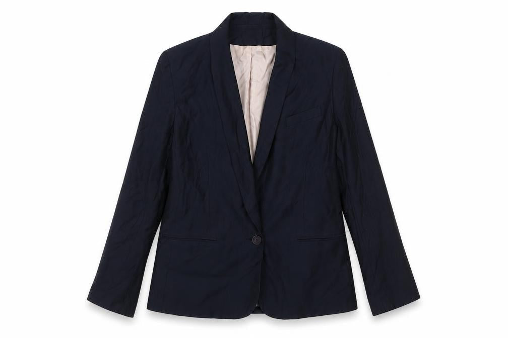 Topshop Women's Blue Blazer Size 12 Business Lined