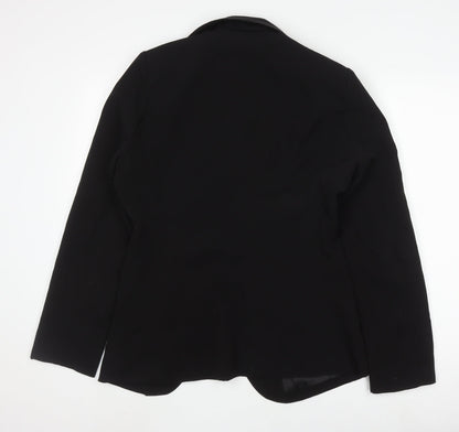 PRETTYLITTLETHING Women’s Black Blazer, Size 10, Slim Fit