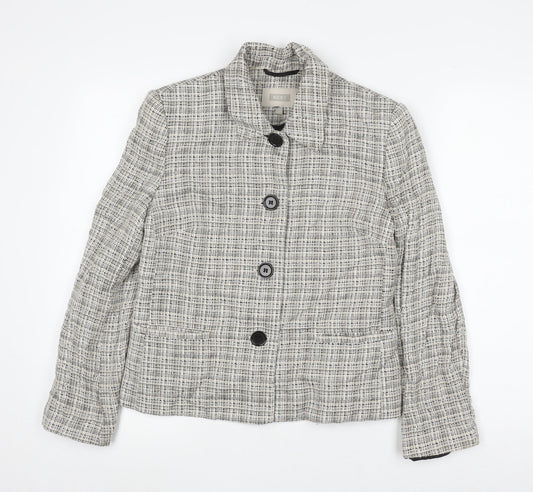 Next Women's Multi Tweed Check Jacket Size 12