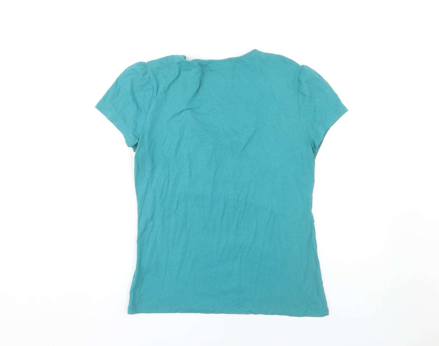 Principles Women's Blue Scoop Neck T-Shirt Size 12