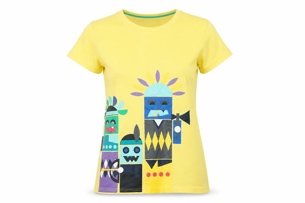 HUMÖR Unisex Yellow Art T-Shirt - Size S