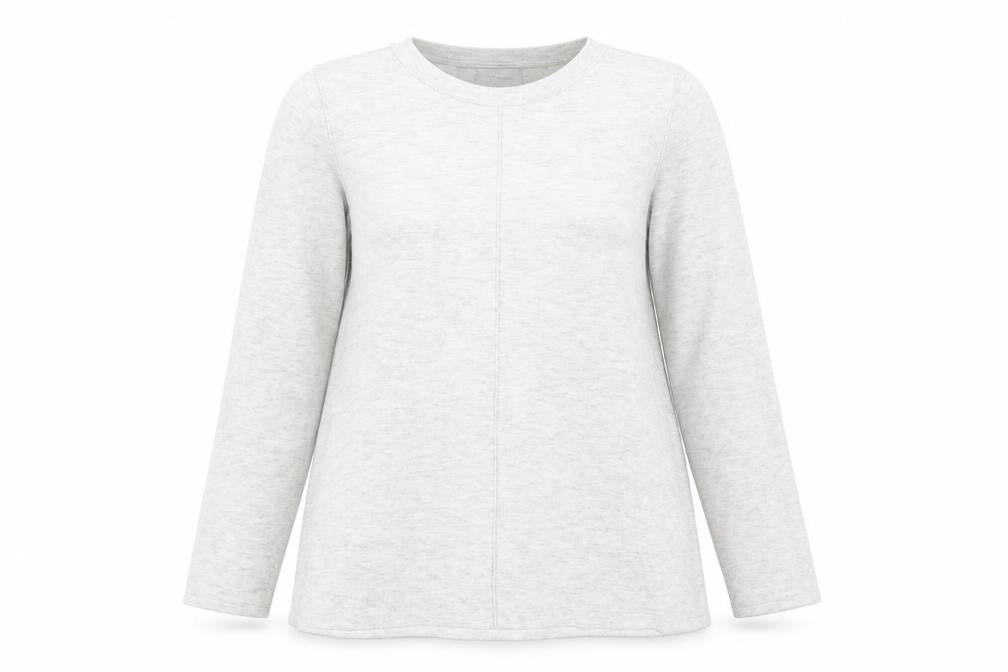 Jigsaw Women's Grey Crew Neck Wool Blend Jumper S