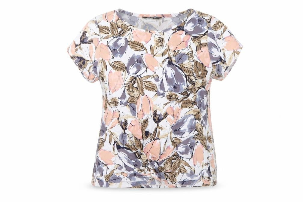 Mia Moda Women's Floral T-Shirt, Size 14, Multicoloured