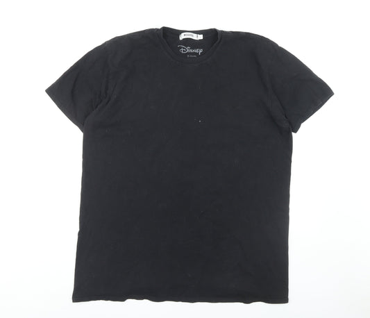Missguided Women's Black Disney T-Shirt, Size L