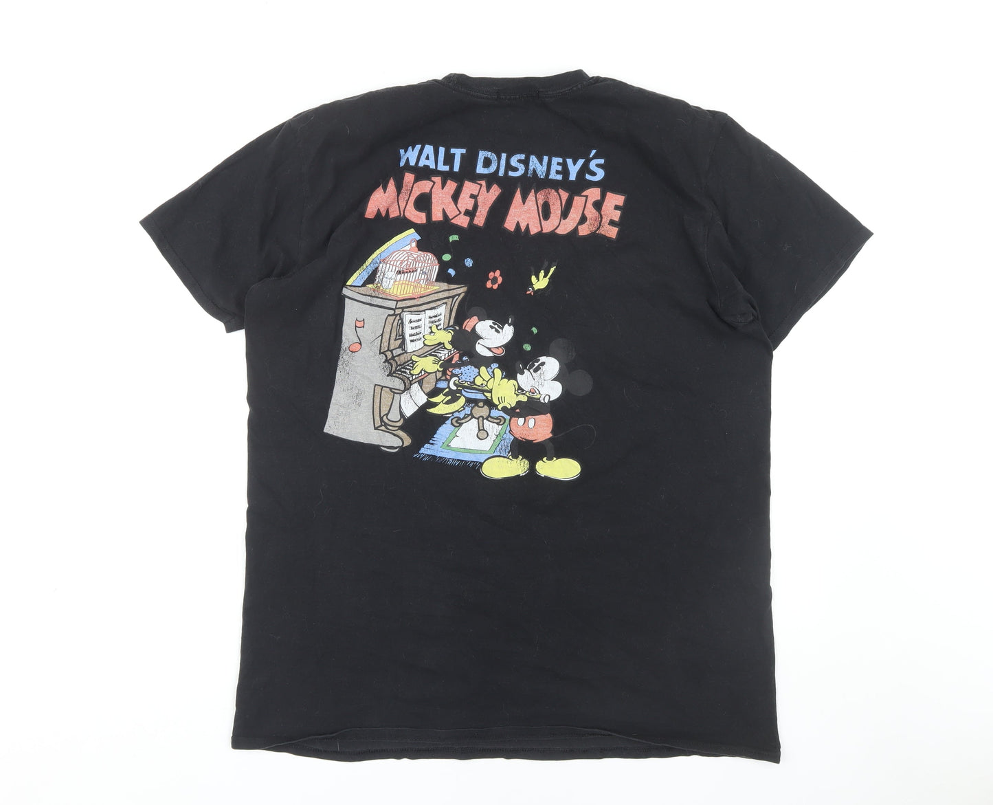 Missguided Women's Black Disney T-Shirt, Size L