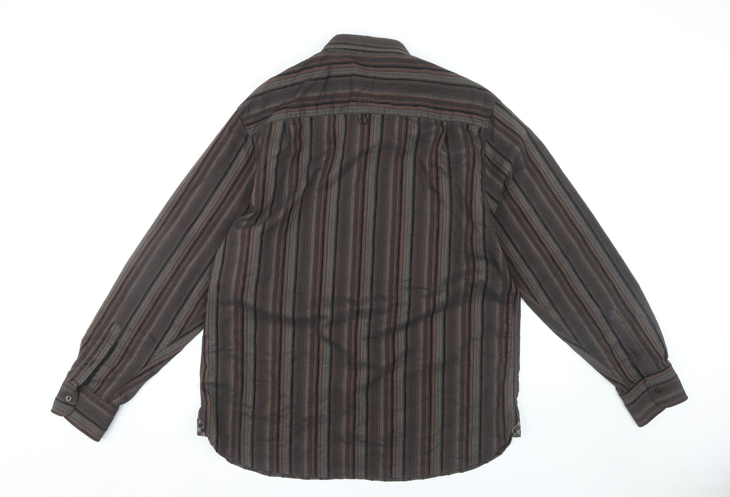 Designers at Debenhams Men's Large Brown Striped Shirt