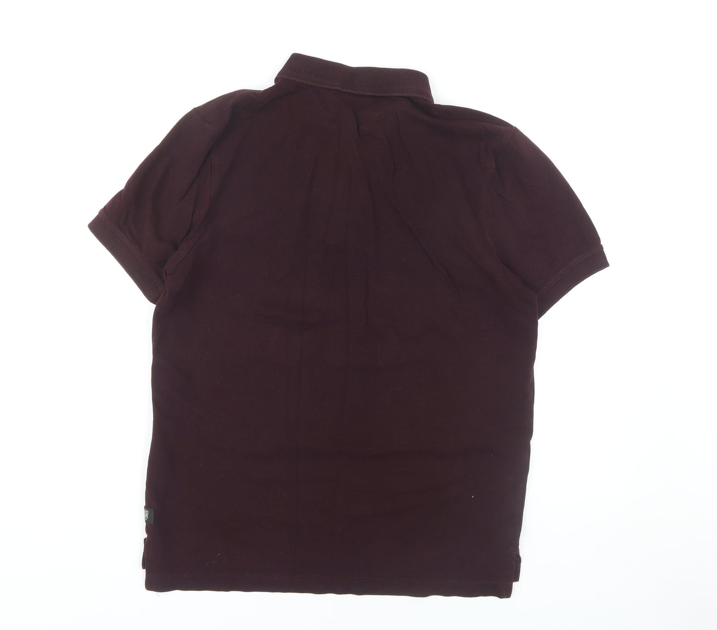 883 Police Men's Purple Polo, Large, Short Sleeve, Casual